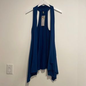 B. Brand, sleeveless cardigan